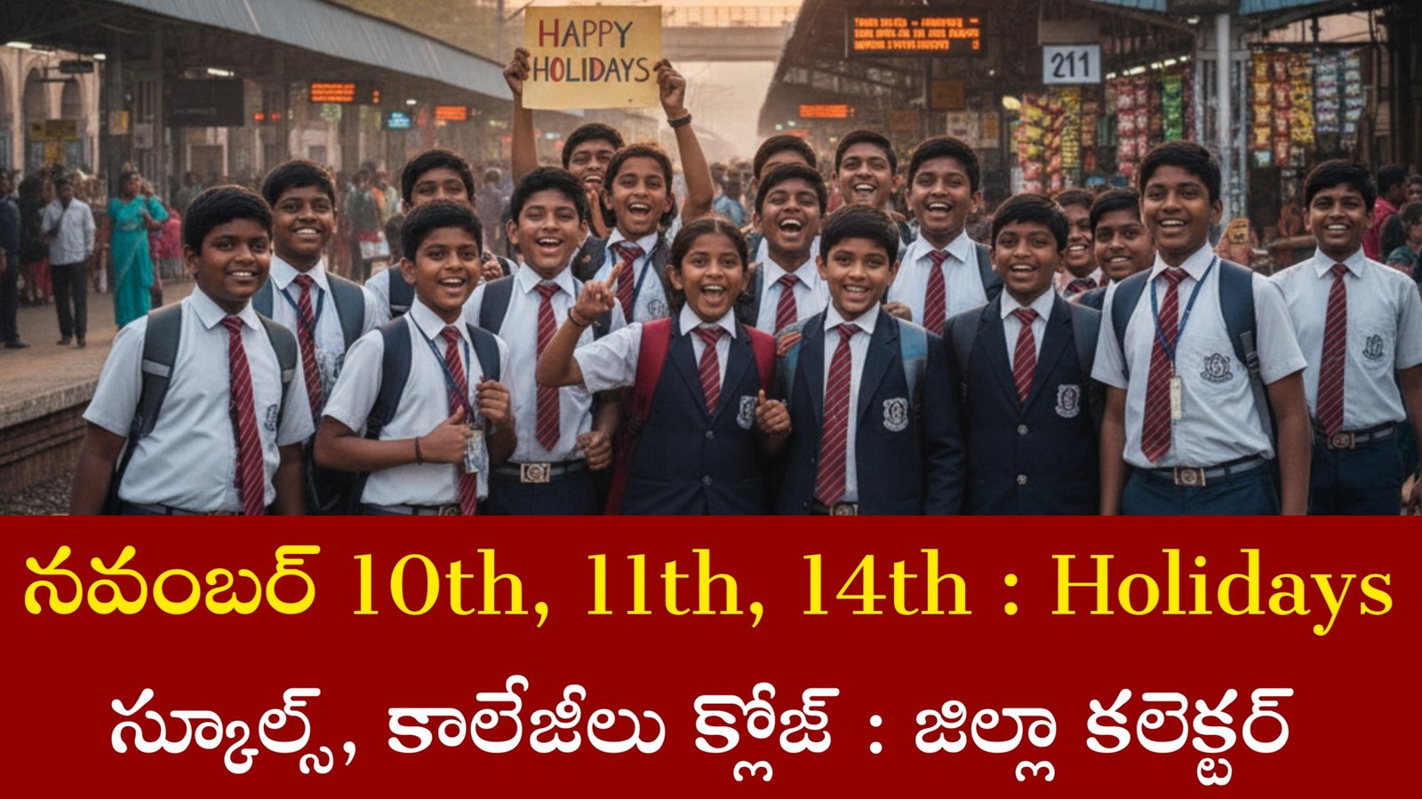 Holidays from 10th to 14th