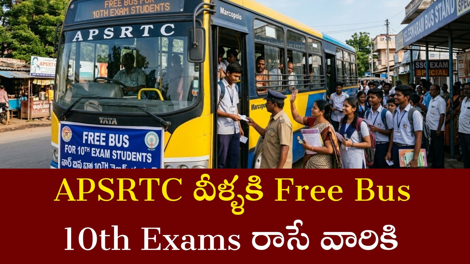 APSRTC Free Bus for 10th Students